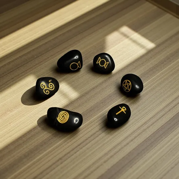 Wicca_Symbol_Stones_Black_Agate_Engraved